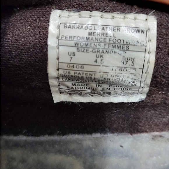 MERRELL Barrado Leather Chestnut Perf. Sneakers - Picture 13 of 14